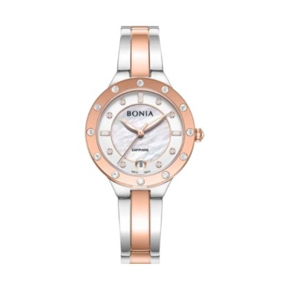 Bonia Stelle Elegance BNB10870-2617S White Dial Color Women Watch
